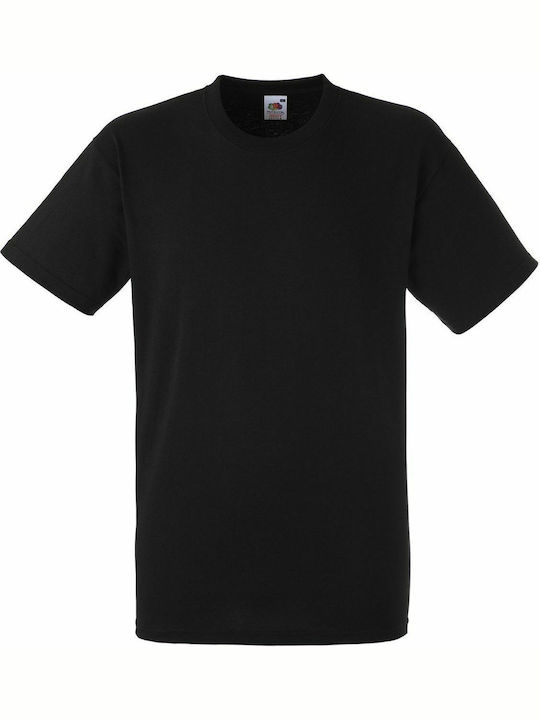 Fruit of the Loom Heavy T Men's Short Sleeve Promotional T-Shirt Black