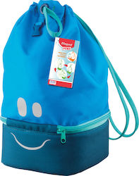 Maped Shoulder Lunch Bag Blue 18.5x18.5x36cm