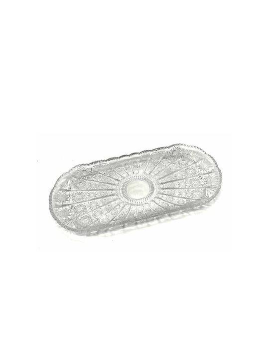 Serving Platter Oval Transparent 34x15cm