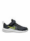 Nike Kids Sports Shoes Running Downshifter 11 Dark Smoke Grey / Volt / Black / White