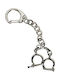 Synchronia Breloc Handcuff Metalic Gri