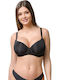 Luna Bra with Light Padding Underwire Black