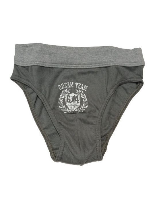 Minerva Kids' Brief Gray