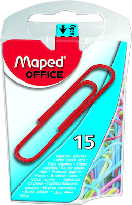 Maped Set of 15pcs Paper Clips 50mm 342011