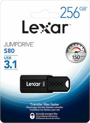 Lexar JumpDrive S80 256GB USB 3.1 Stick Black