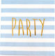 Party Napkins Blue Gold Blue 16.5x16.5cm. 20pcs