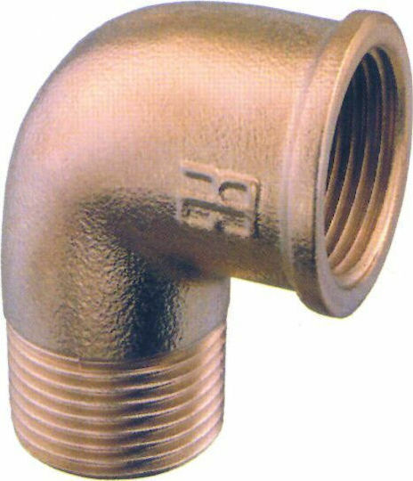 Lalizas Γωνιακή σύνδεση σωλήνα Messing 1" Männlich/weiblich 90066