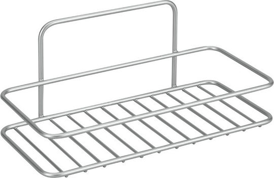 Metaltex 404209 Wall Mounted Bathroom Shelf Metallic with 1 Shelf 25x15x11cm