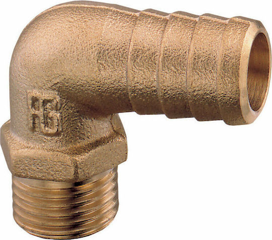 Lalizas Colțar Tub Alamă 1" Masculin 90076