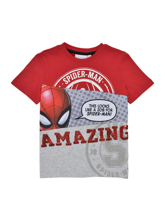 Παιδικό T-shirt Κόκκινο Spider