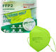 Max Disposable Protective Mask FFP2 Green 20pcs