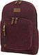 Polo Bole Bordeaux School Bag Backpack Junior High-High School in Burgundy color 25lt 2021