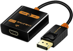 Cabletime AV586 Konverter DisplayPort männlich zu HDMI weiblich Schwarz 1Stück