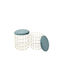 Stool For Living Room With Storage Space Upholstered with Velvet Black 2pcs 38x38x37cm
