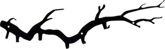 HomeMarkt Μεταλλική Μαύρη 6 Θέσεων 87x1x22cm HomeMarkt Μεταλλική Μαύρη 6 Θέσεων 87x1x22cm
