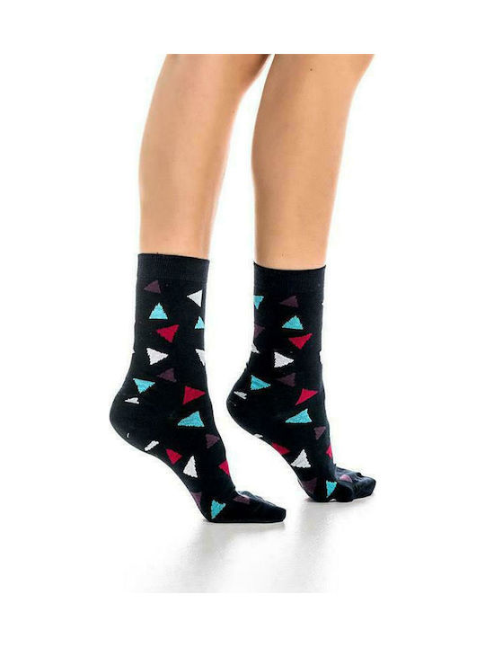 Inizio Women's Patterned Socks Black