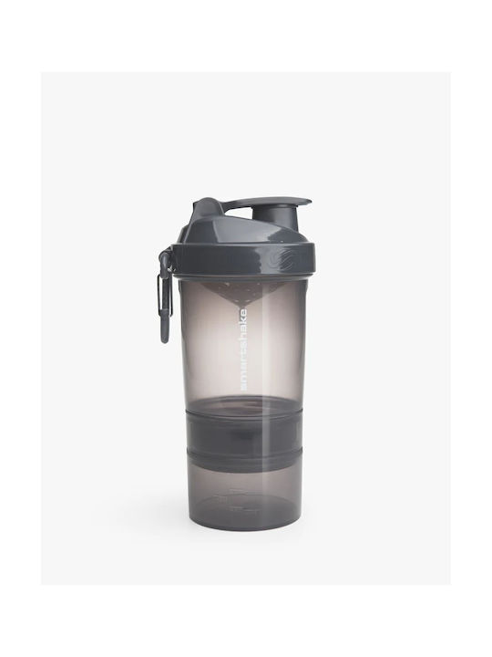 SmartShake Original2Go Plastic Protein Shaker 600ml Gray