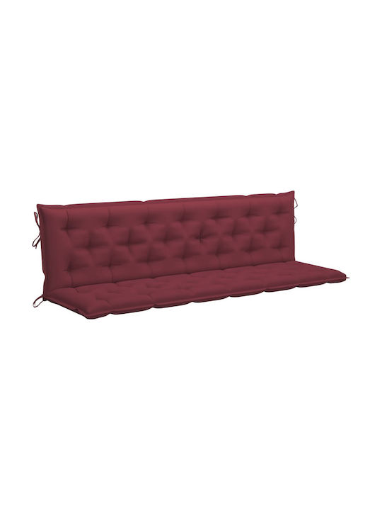 vidaXL Garden Swing Cushion with Backrest Burgu...