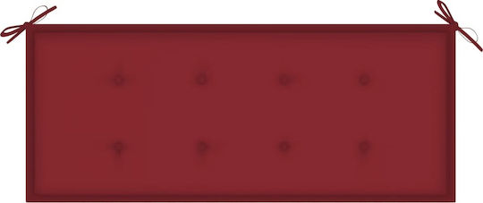 vidaXL Pernă De Bancă De Grădină Burgundy 120x50 Cm