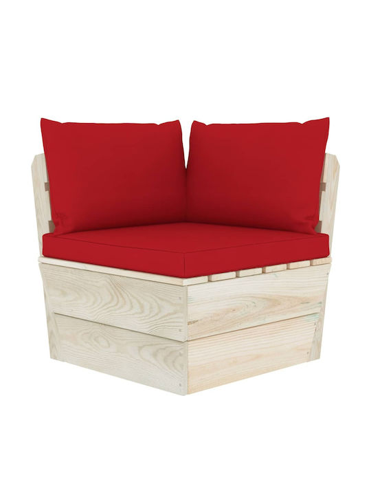 Corner Sofa Outdoor from Pallets with Pillows 6...