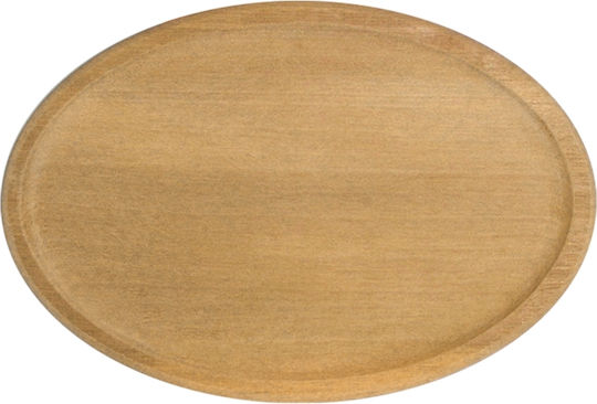 Tourikis Teller Suppe Hölzernes Braun mit Durchmesser 35cm
