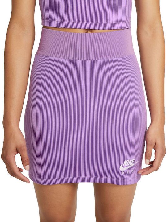 Nike Air Ψηλόμεση Mini Φούστα σε Μωβ χρώμα