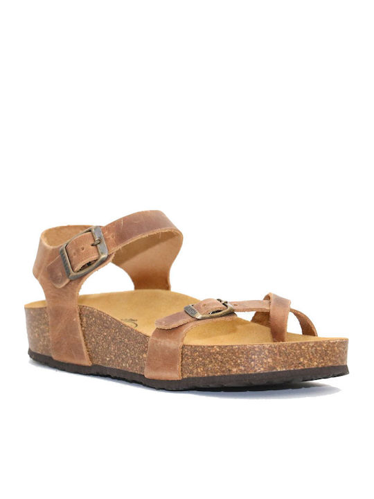 Plakton Leather Women's Anatomic Sandals Roble