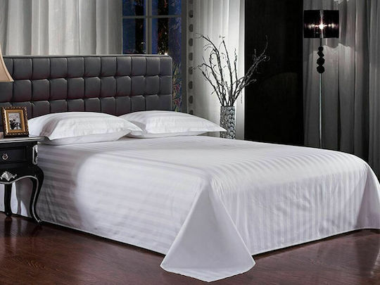 Σεντόνι Ξενοδοχείου Λευκό King Size 260x310εκ.