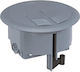 Legrand Mosaic Walled Electrical Junction Box Floor-Mounted 3-Piece in Gray Color