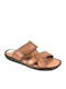 Boxer Men's Leather Sandals Tabac Brown