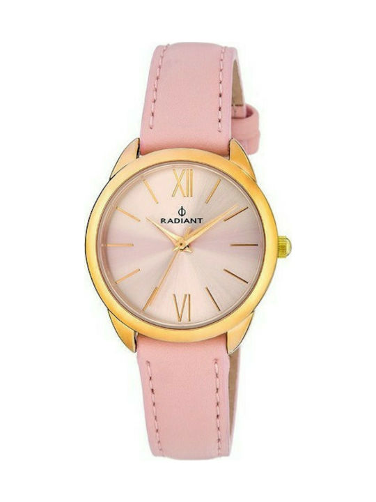 Uhr mit Rosa Lederarmband RA419602