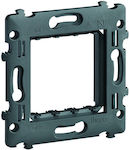 Hager Support Frame for Switch Gray 2 Στοιχείων WS450