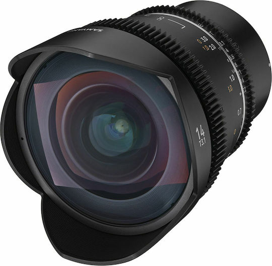Samyang Crop Obiectiv Foto 14mm T3,1 VDSLR MK2 Unghi larg pentru Montura Canon RF Black