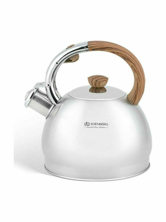 Edenberg Kettle Stainless Steel Silver/Brown 20...