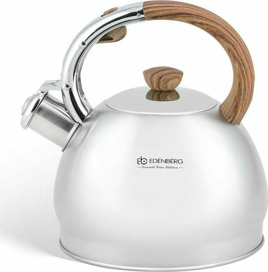 Edenberg Βραστήρας Ανοξείδωτος Ασημί/Καφέ 2000ml