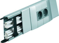 Hager Tehalit LFF Cable Channel with Perforated Stand made of Aluminum 110x40mm Silver 1m