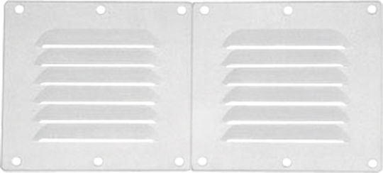 Lalizas Περσίδα Αεραγωγού Σκάφους 255x115mm Μαύρο Χρώμα