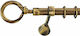 Enis by Domus Metallisch Vorhangstange Zeder Doppel mit Schiene Φ25mm 160cm Rust - Bronze