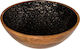 Stylepoint Salatschüssel Hölzernes Schwarz 25x25x7.5cm 1Stück