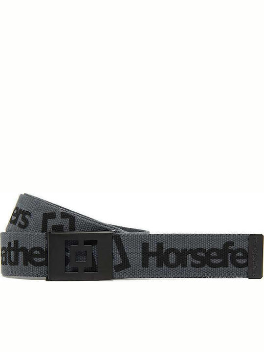 Idol Men's Fabric Webbing Belt Belt Gray