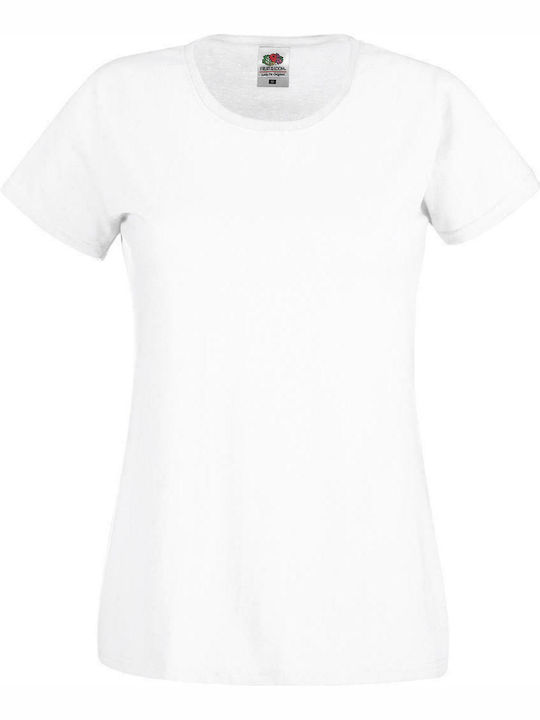Fruit of the Loom Ladies Original T Werbe-T-Shirt in Weiß Farbe