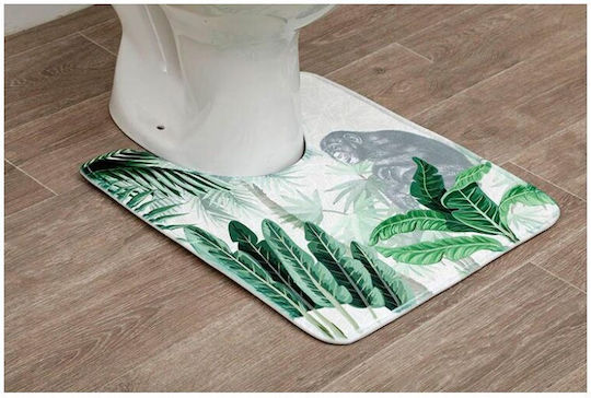 Πατάκι Μπάνιου Microfiber Λεκάνης Bonobo 7702NL59 Πράσινο 45x50εκ.