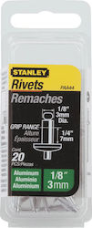 Stanley Πριτσίνια Αλουμινίου M3x7mm 20τμχ Stanley Πριτσίνια Αλουμινίου M3x7mm 20τμχ