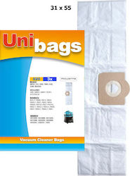 Unibags 620 Microfiber Σακούλες Σκούπας 3τμχ Συμβατή με Σκούπα AEG / Bosch / Delonghi / Hoover / Karcher / Philips / Rowenta / Siemens
