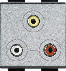 Legrand LivingLight Priză RCA fără Cadrul 3RCA ...