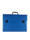 Officenet Geantă de Desen din Plastic cu cataramă și Mâner 45x5x32cm Albastru