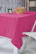 Linea Home W3688 Linen Checkered Tablecloth Φούξια 140x140cm