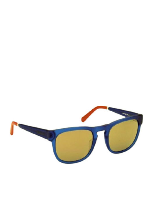 Gant Men's Sunglasses with Blue Metal Frame and Gold Mirror Lens GA7200 92G