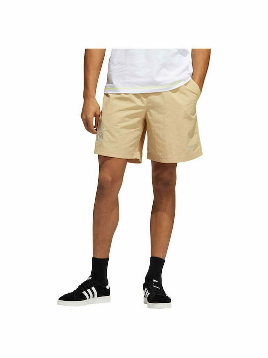 Emblem Woven Αθλητική Ανδρική Βερμούδα Tan Brown