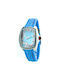 Chronotech Uhr mit Blau Kautschukarmband